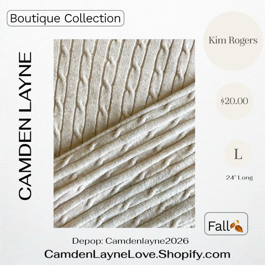 Kim Rogers Large Cable Knit