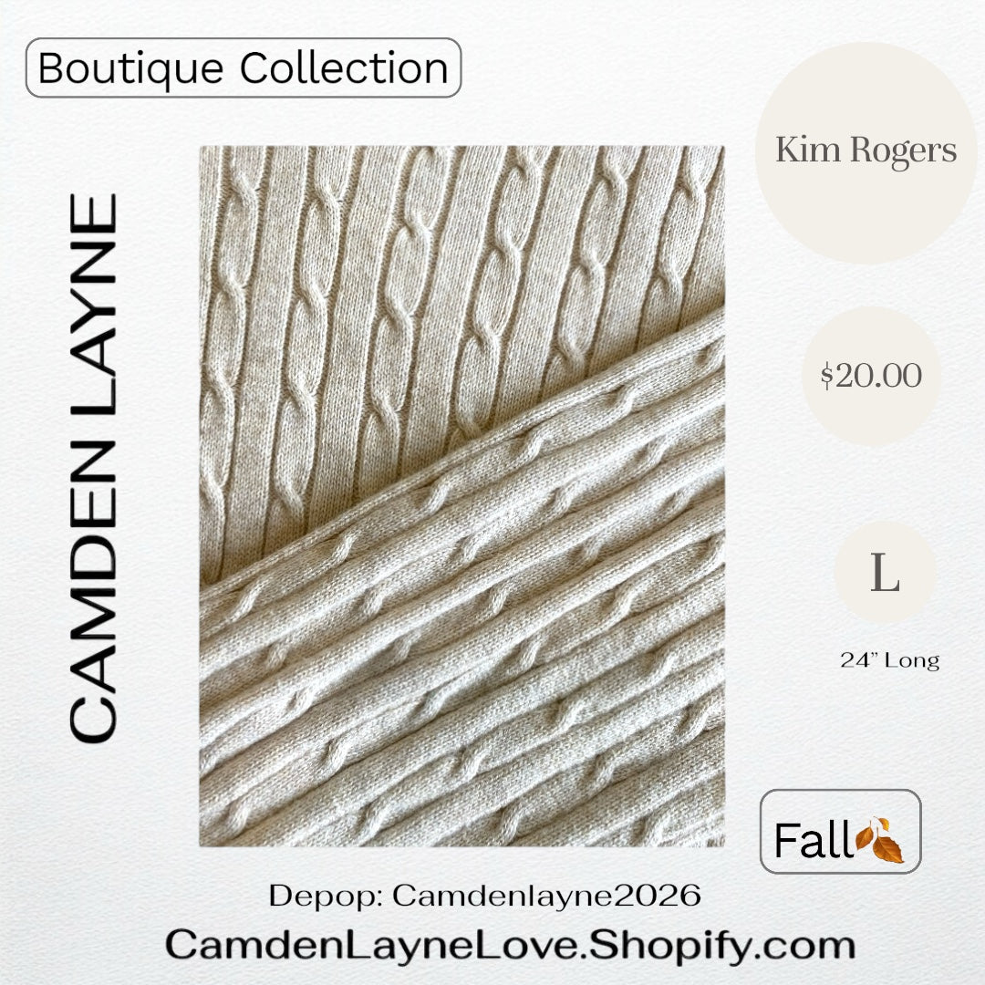 Kim Rogers Large Cable Knit