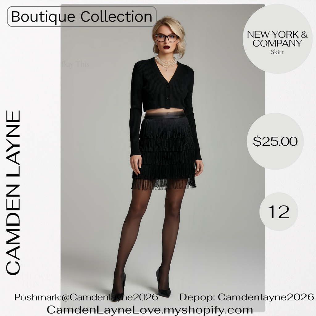 New York & Co. Fringe Skirt