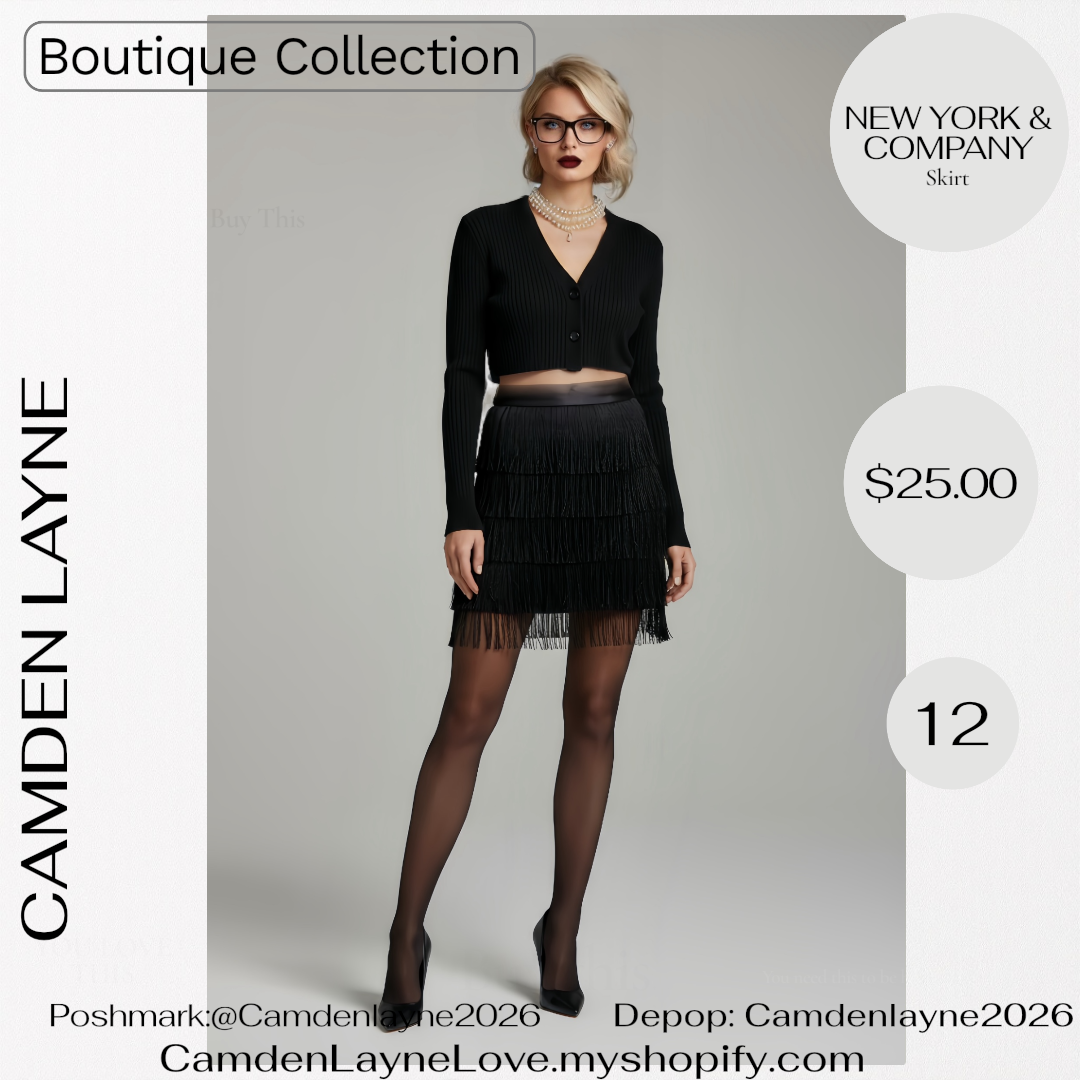 New York & Co. Fringe Skirt