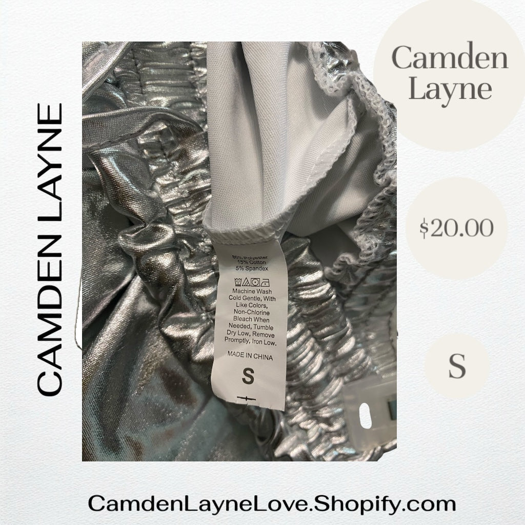 Silver Jogger Shorts