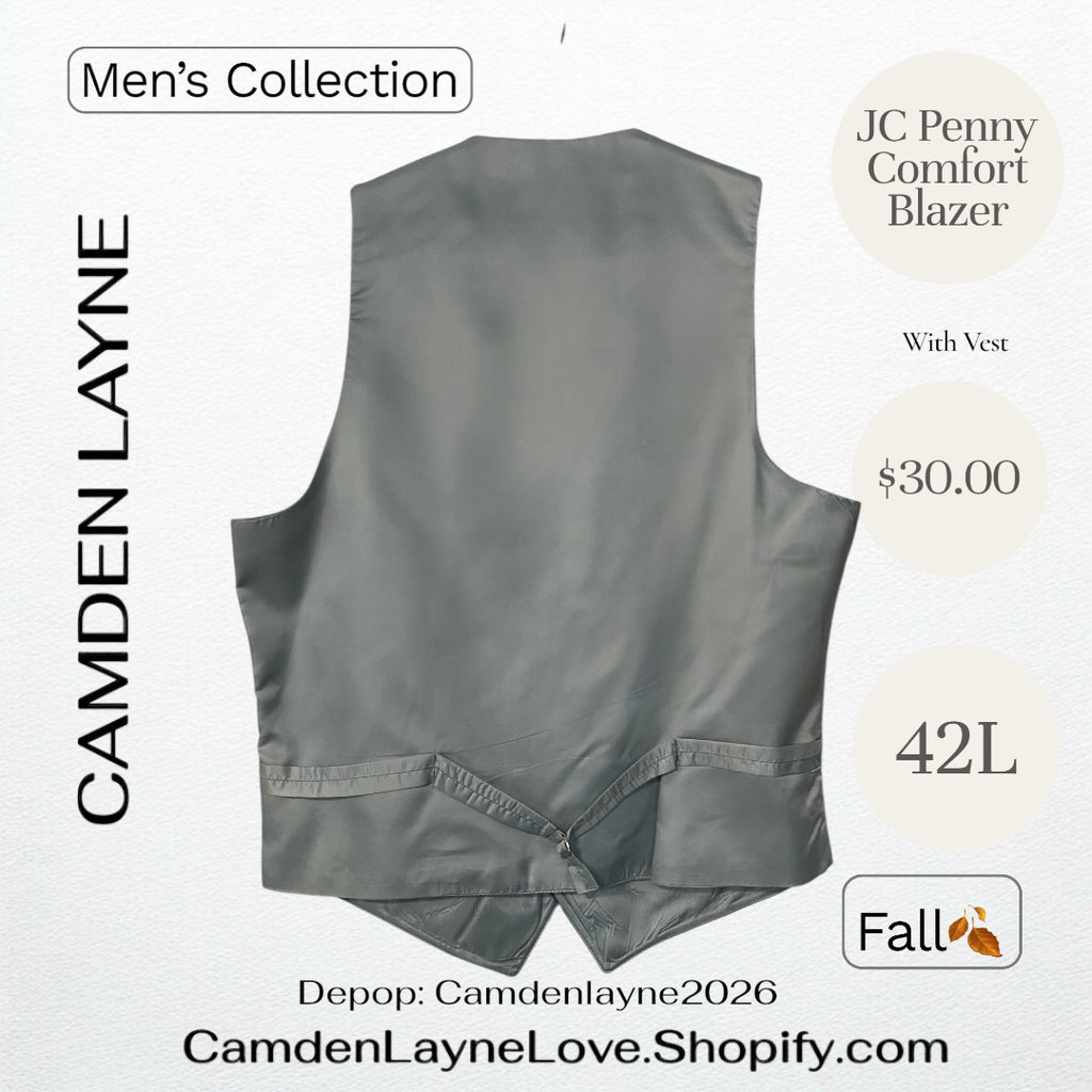 JC Penny Comfort Blazer Grey