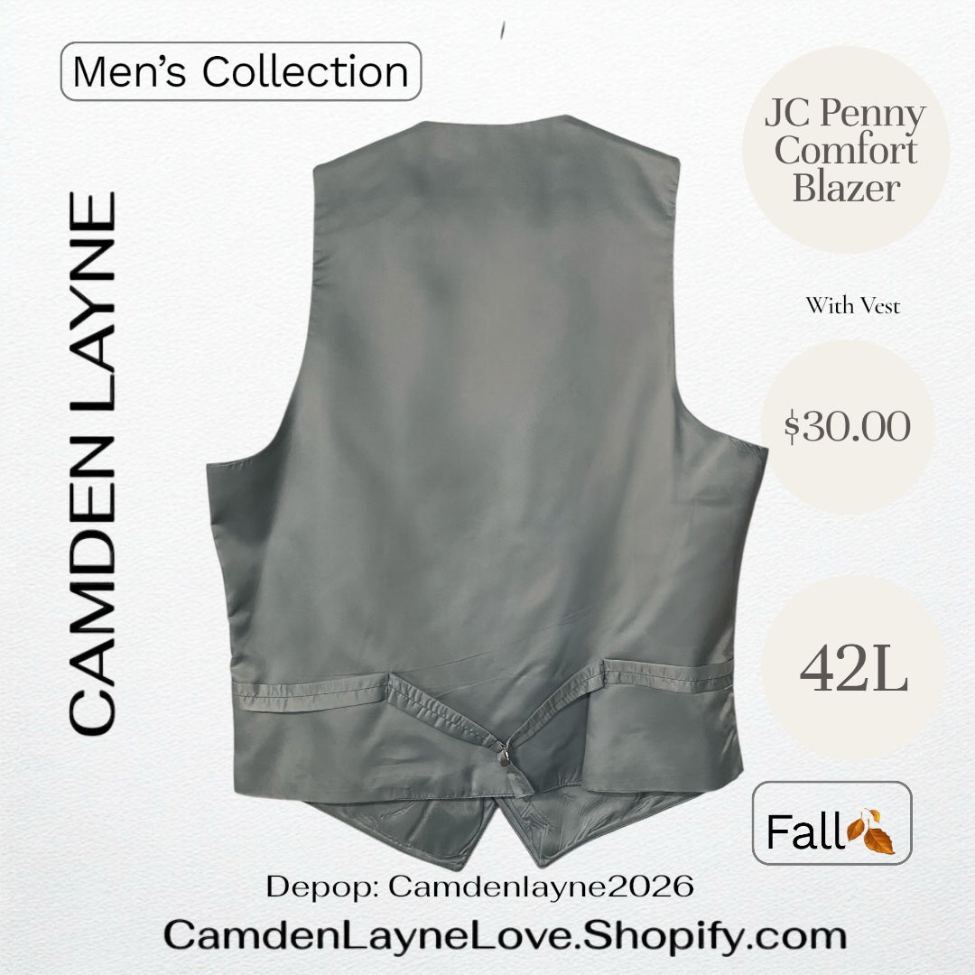 JC Penny Comfort Blazer Grey