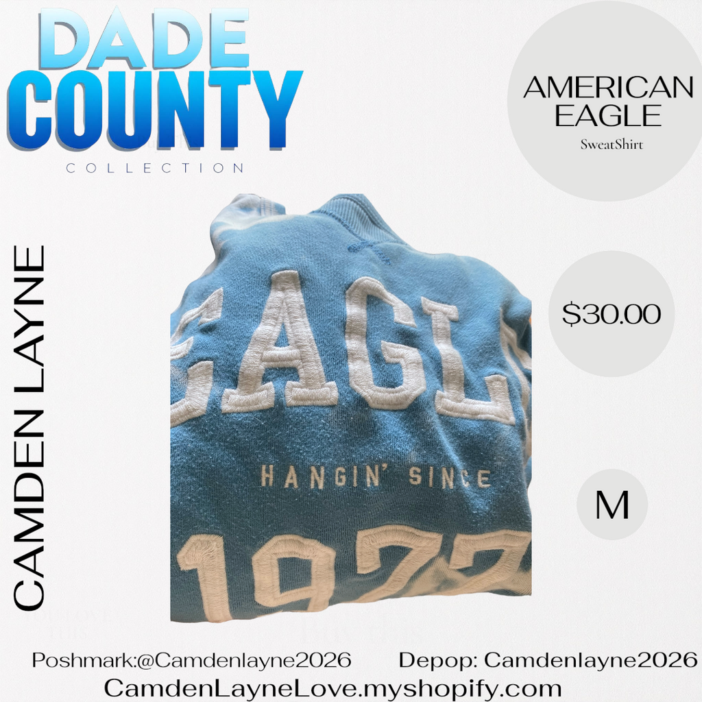 Blue & White American Eagle Sweatshirt