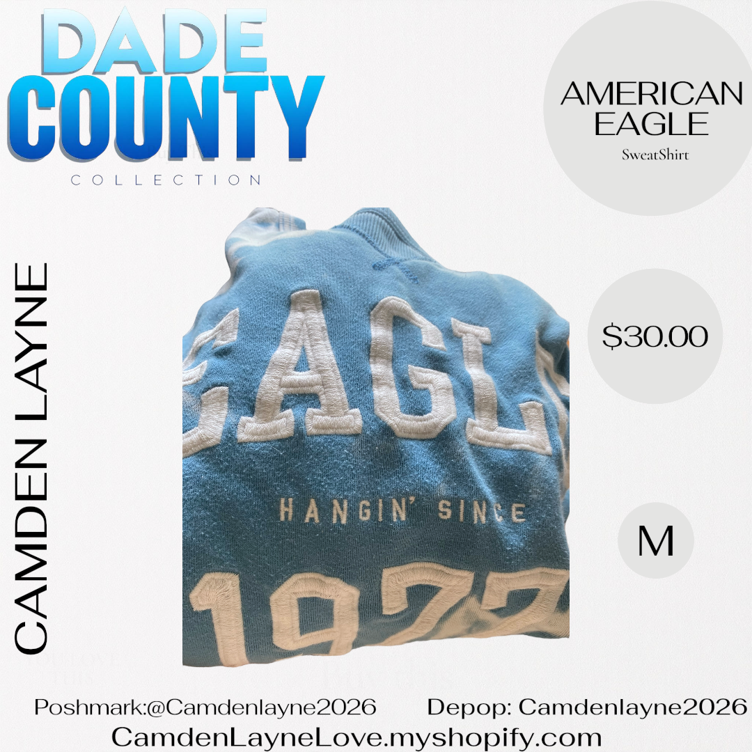 Blue & White American Eagle Sweatshirt