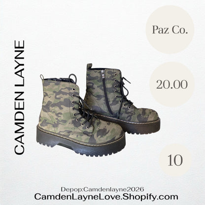 Pazz Women’s Camo Boots