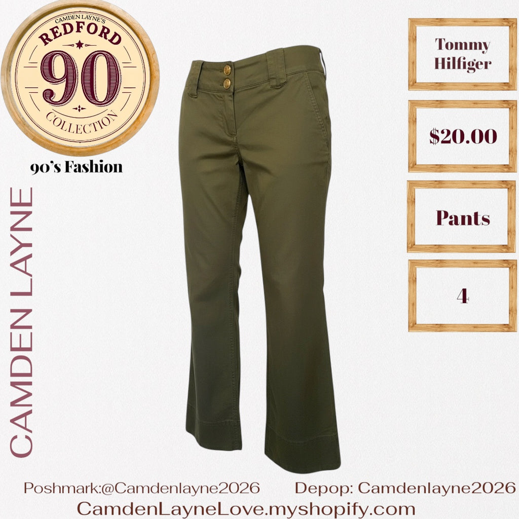 Tommy Hilfiger Olive Green Pants