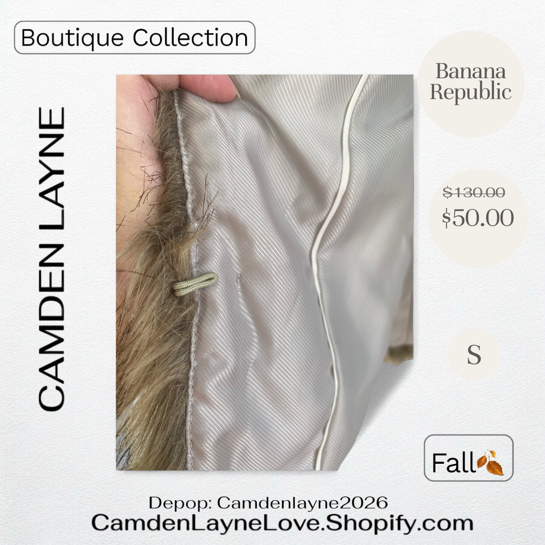 Banana Republic Faux Fur Vest