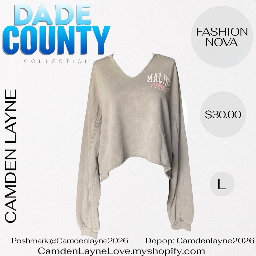 Fashion Nova Crop Sweatshirt