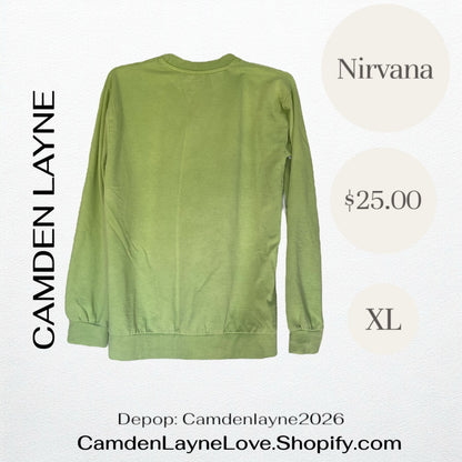 Nirvana Green Pull Over