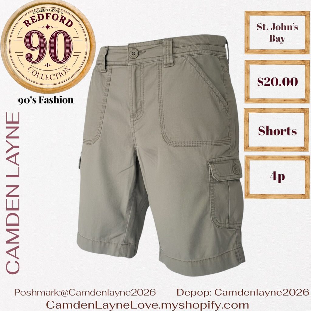 At. John’s Bay Gray Cargo Shorts