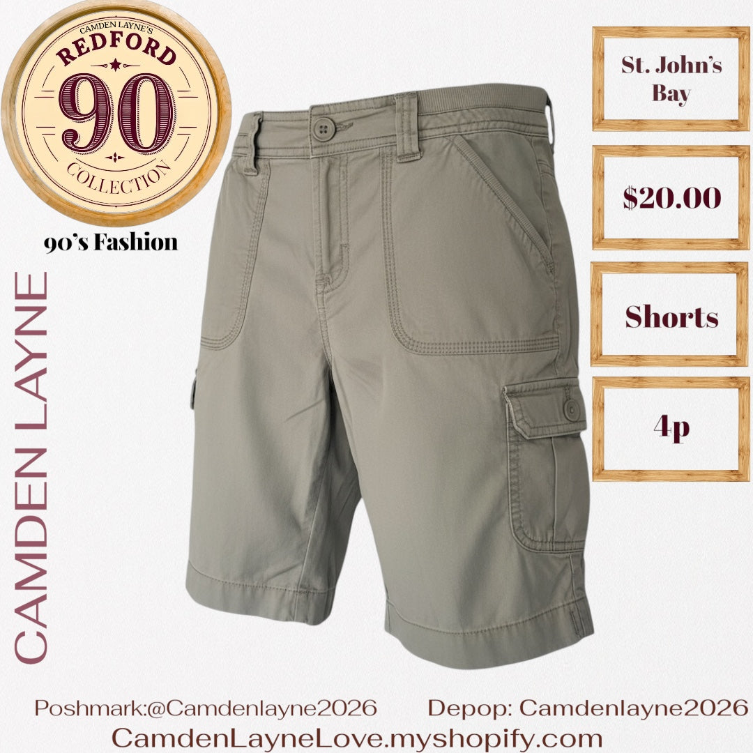 At. John’s Bay Gray Cargo Shorts