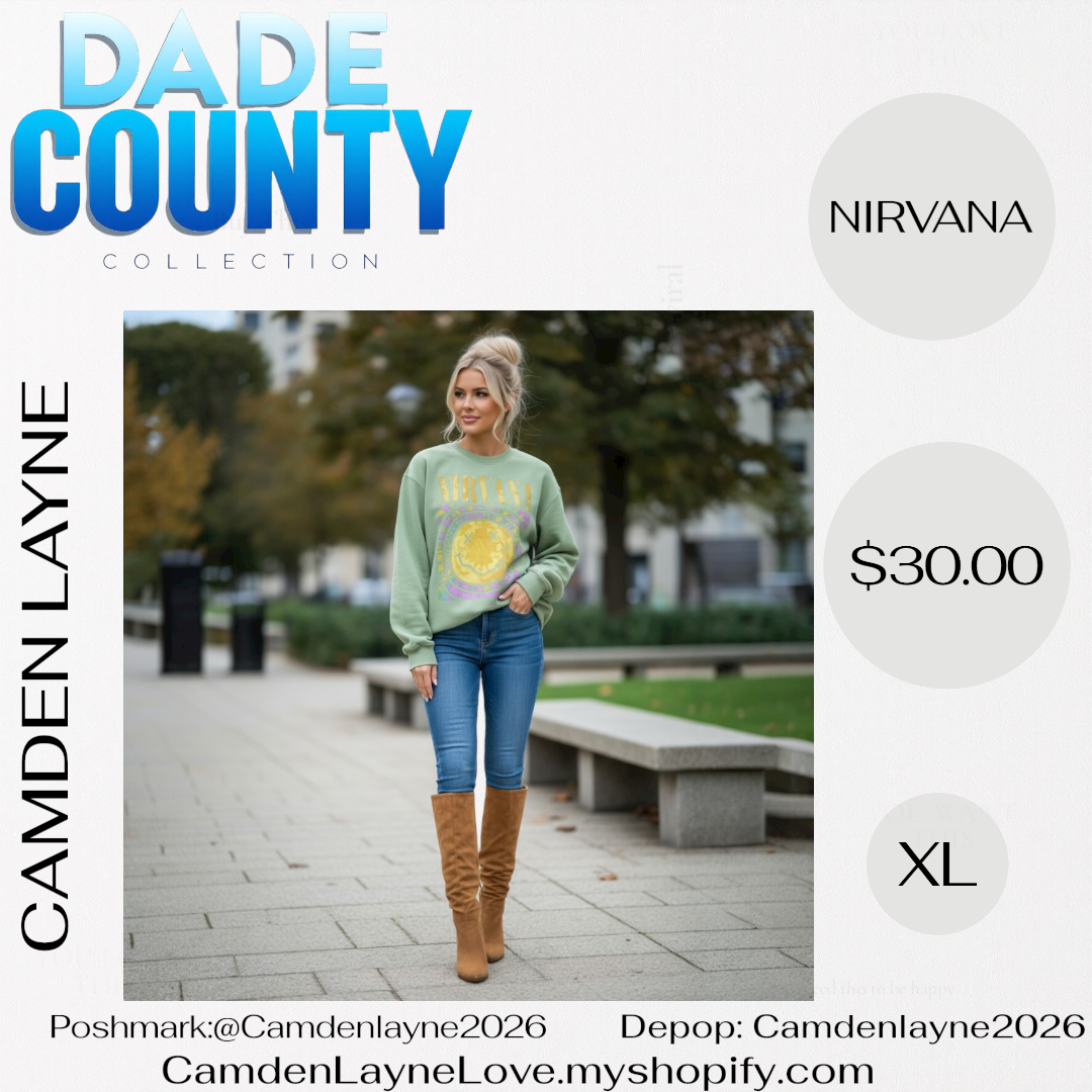 Nirvana Green Pull Over