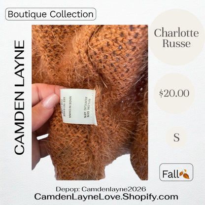 Rust Charlotte Russe Cardigan