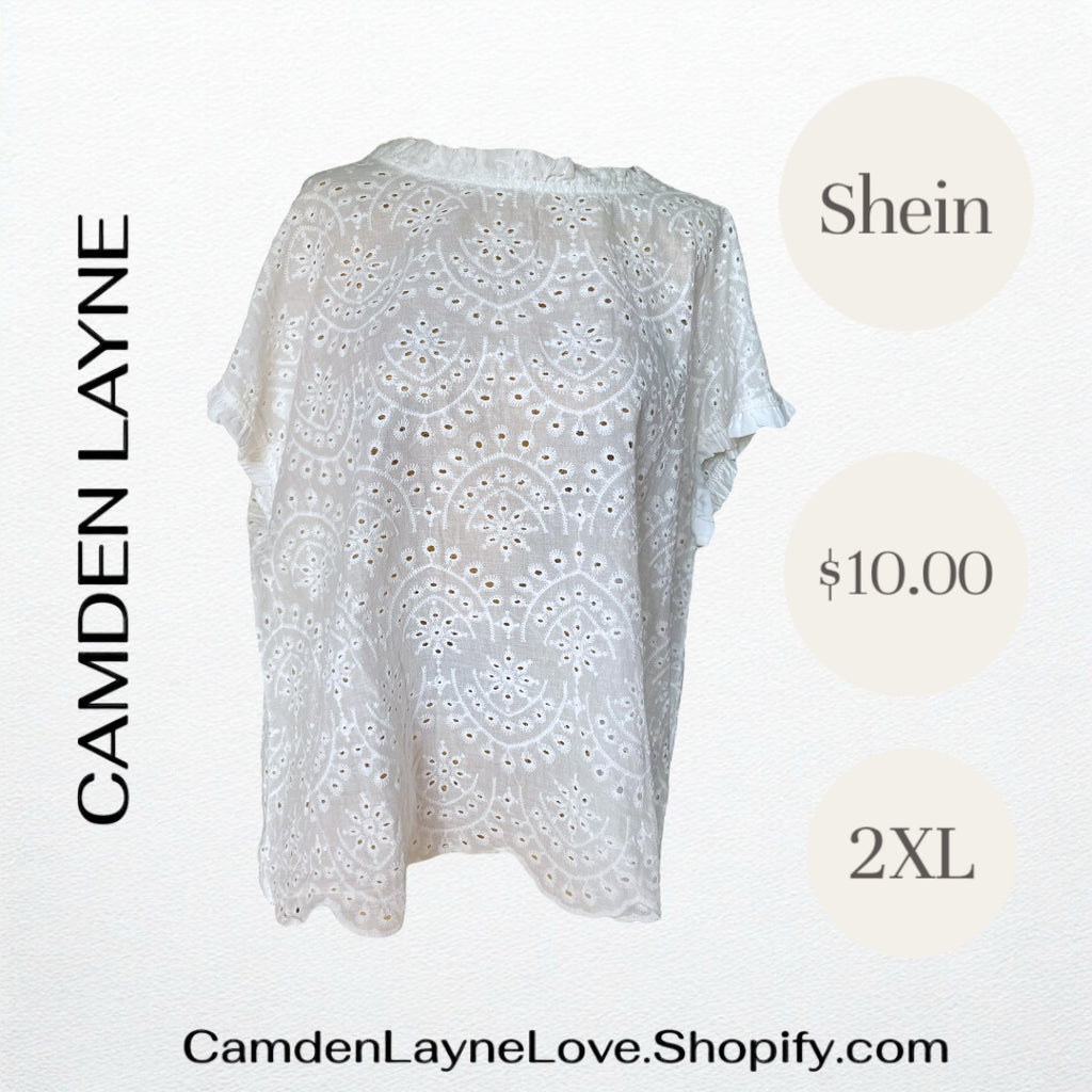SHEIN White Eyelet
