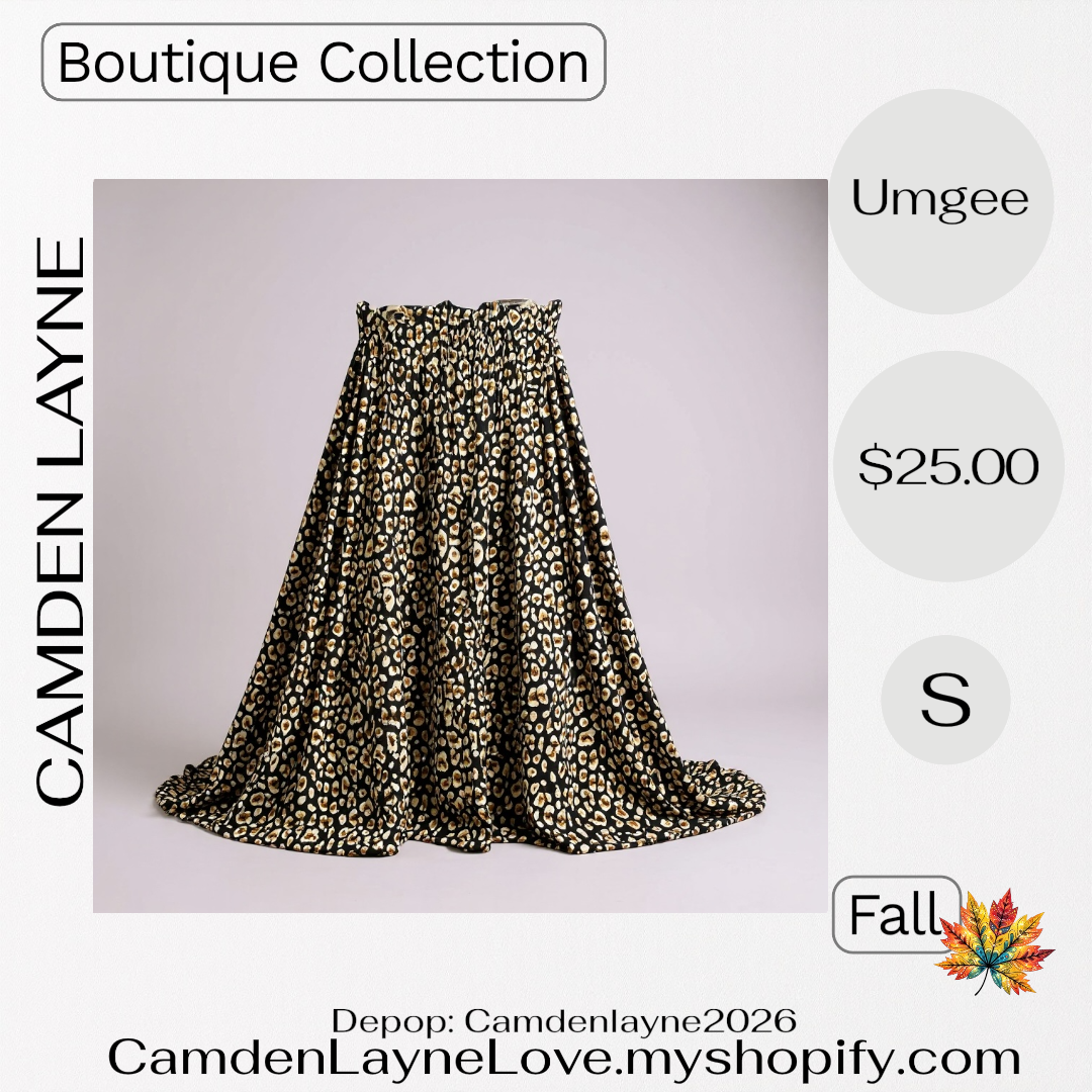 Umgee Pleated Maxi Skirt