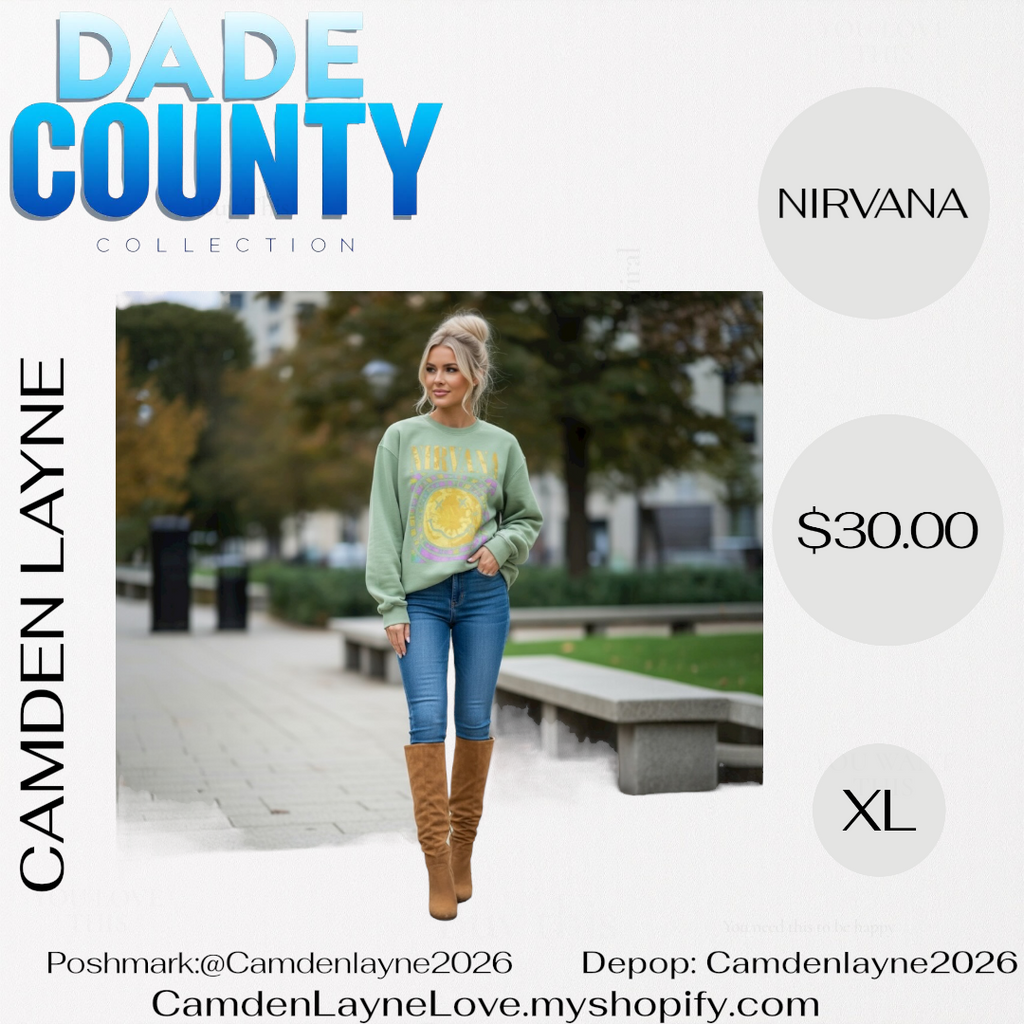 Nirvana Green Pull Over