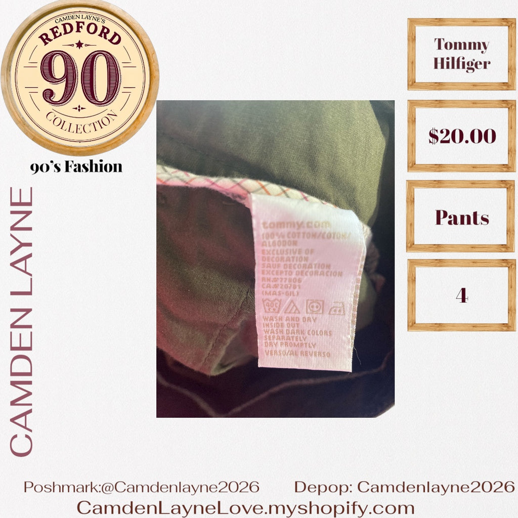 Tommy Hilfiger Olive Green Pants