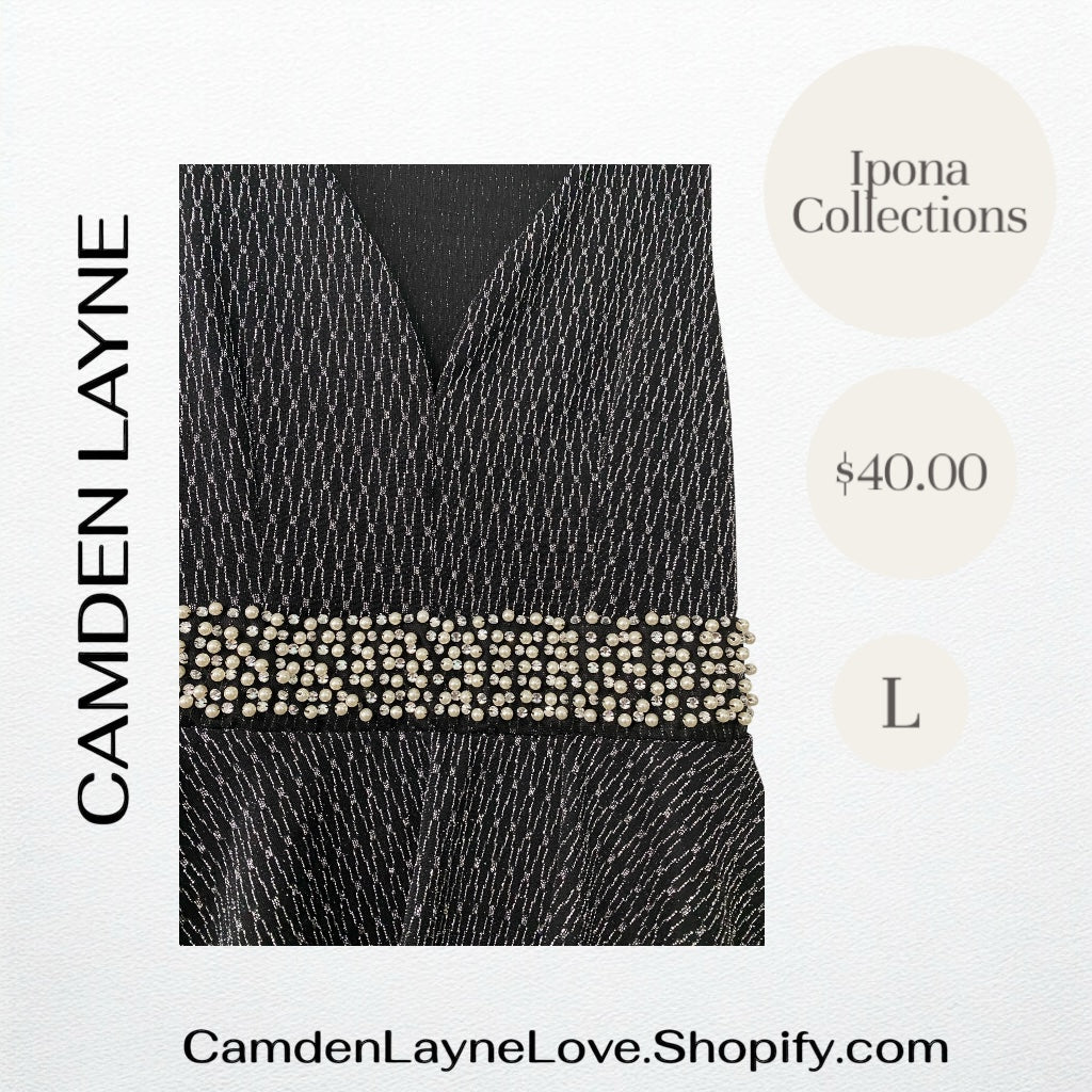 Black Ipona Peplum Dress