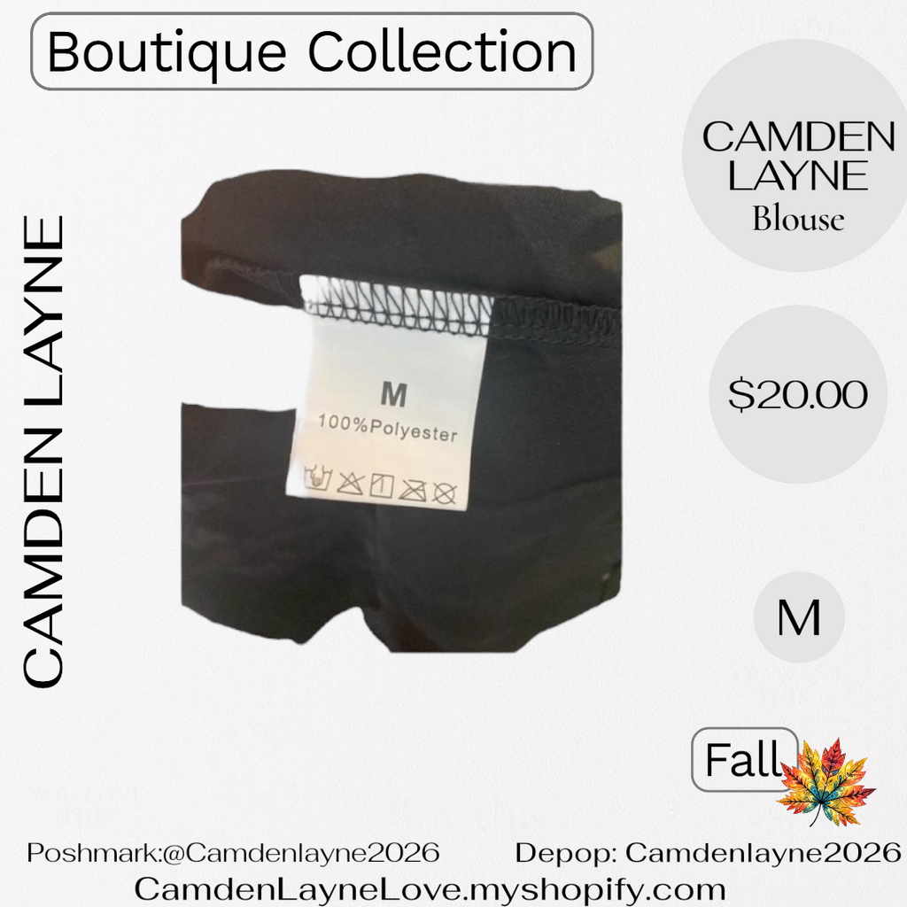 Camden Layne Mesh Embroidered Blouse