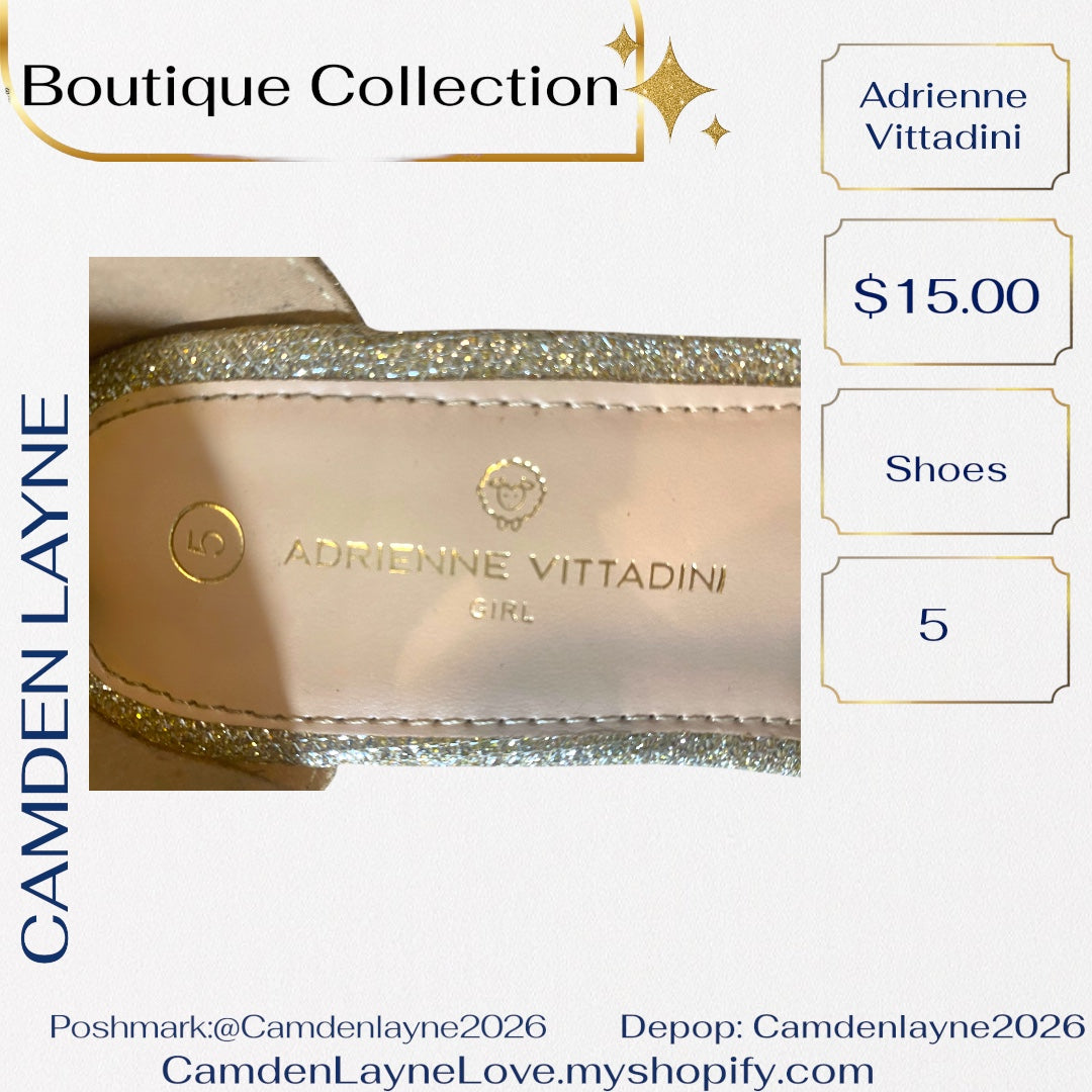 Adrienne Vittadini Gold Heels