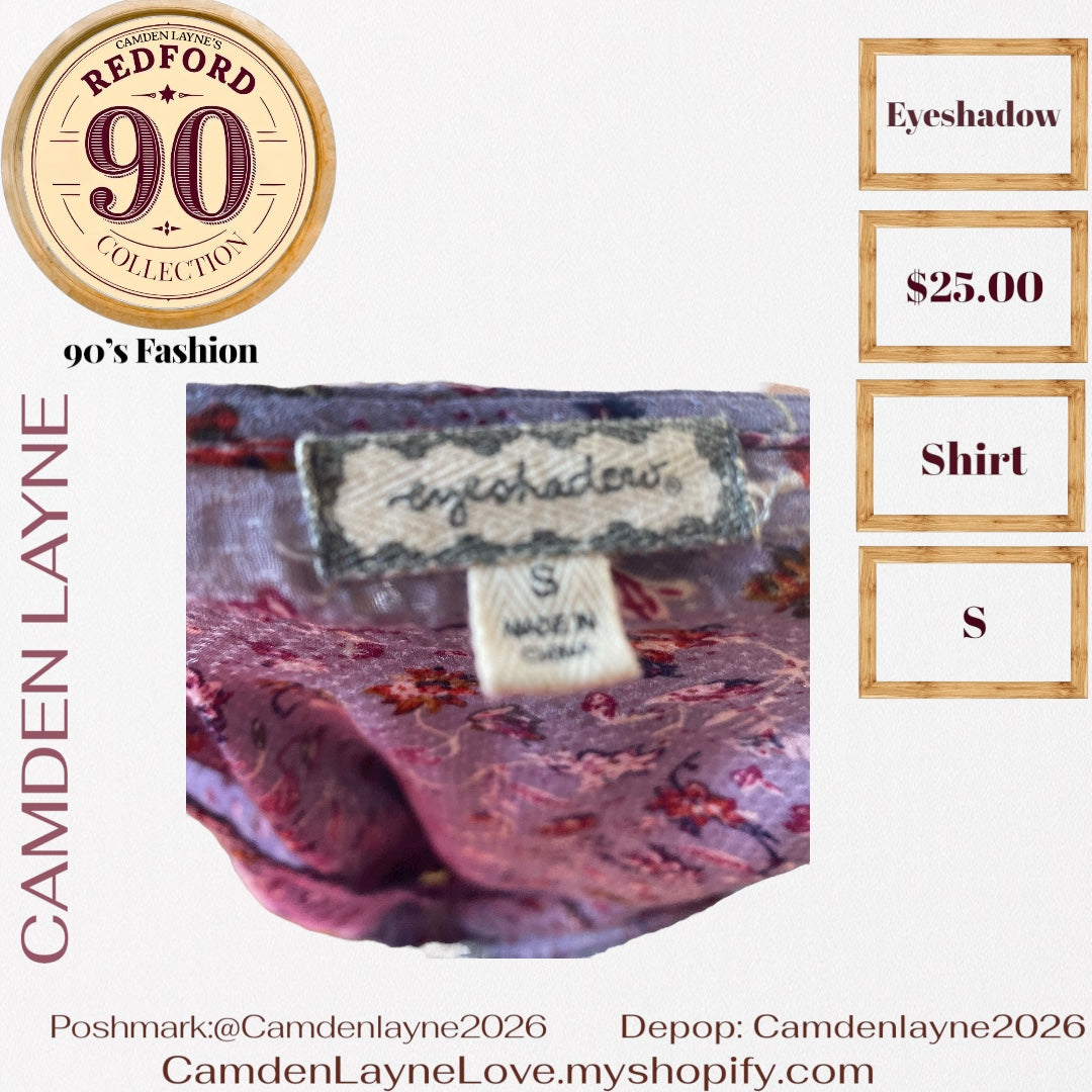 Eyeshadow Bell Sleeve Floral Top