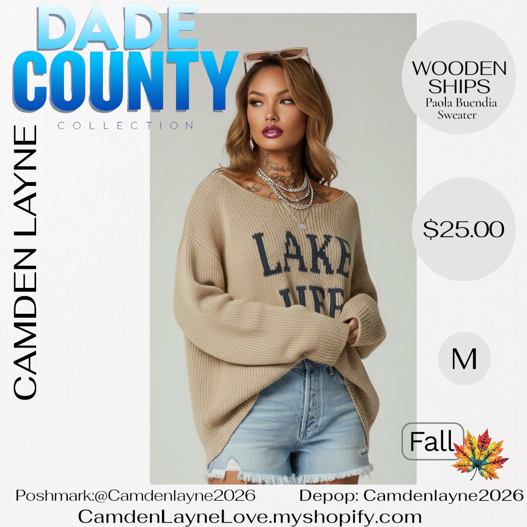 Lake Life Knit Sweater by Wooden Ships