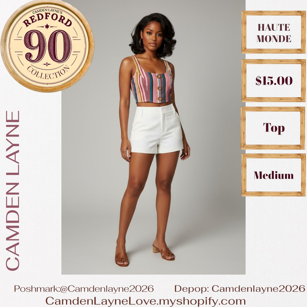 Haute  Monde Canvas Crop Top