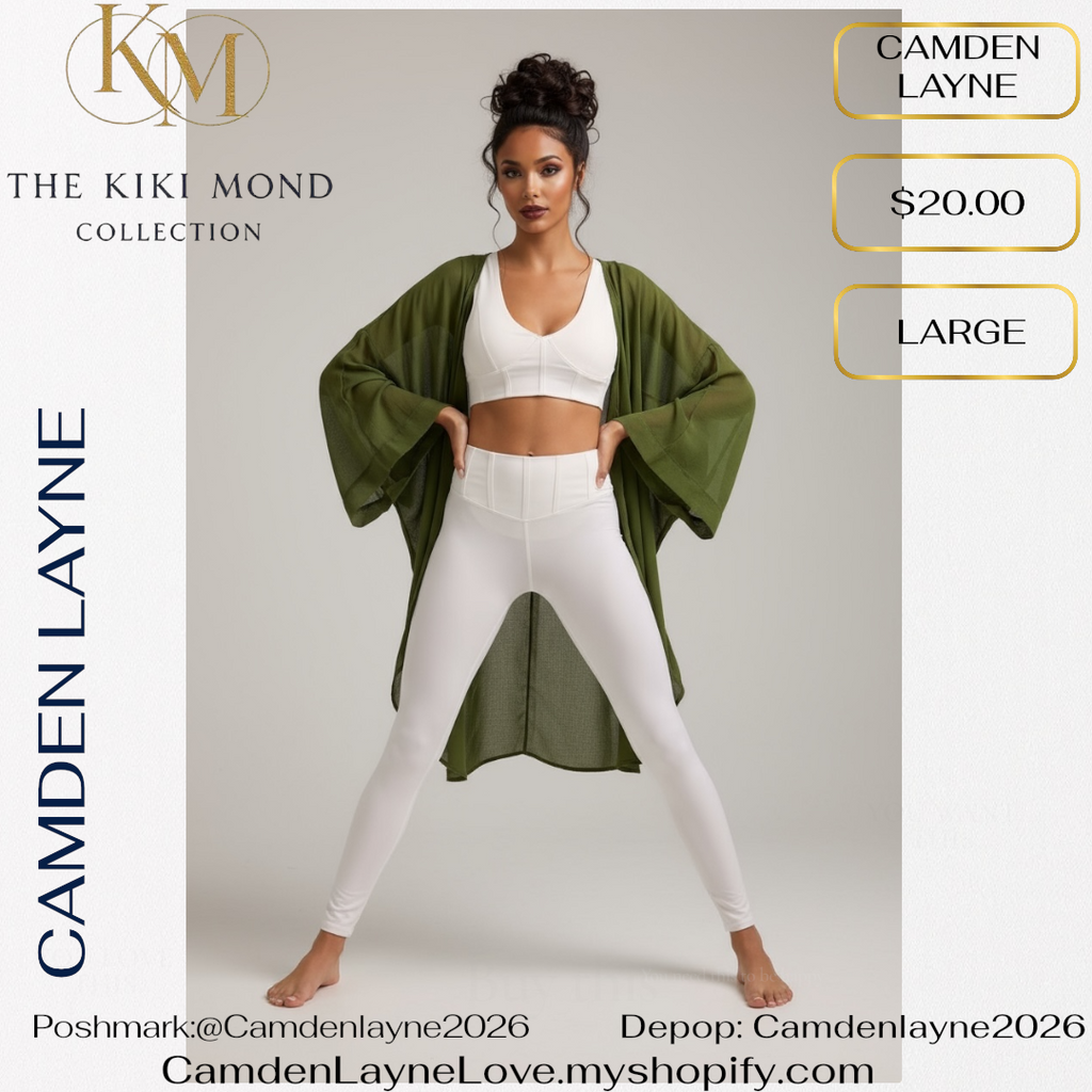 Camden Layne Green Sheer Kimono