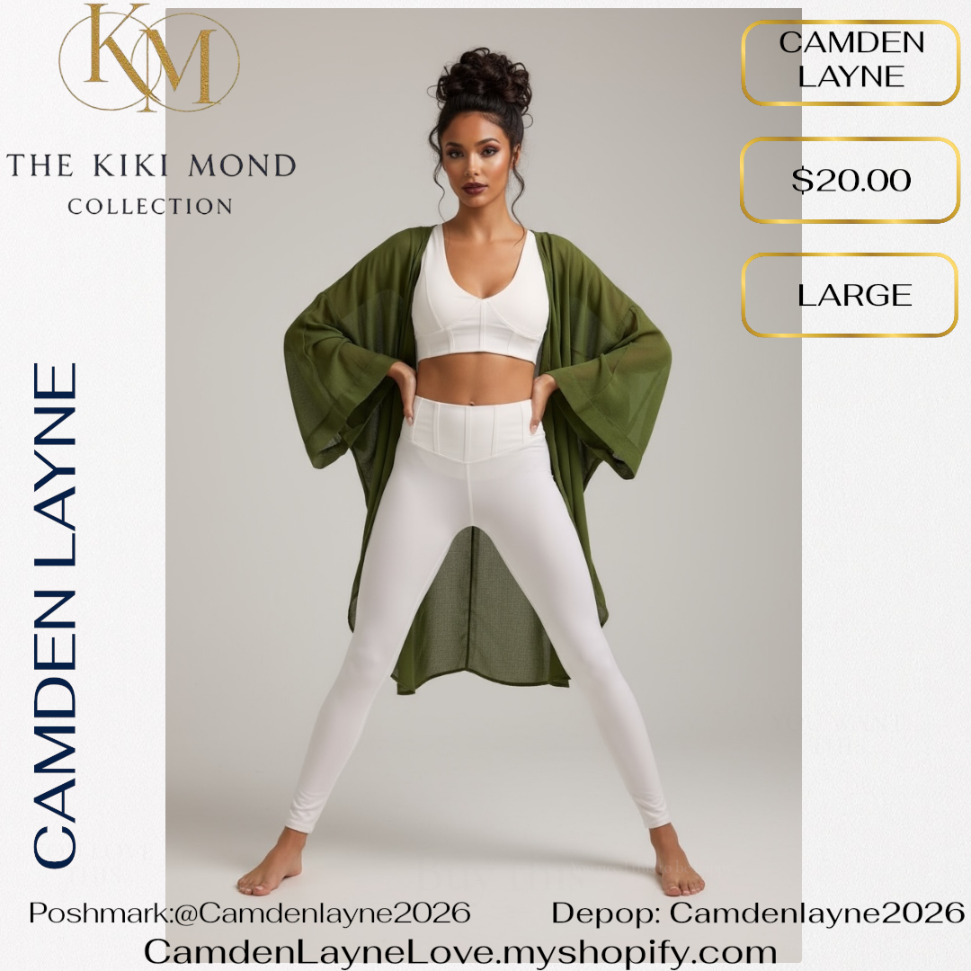 Camden Layne Green Sheer Kimono