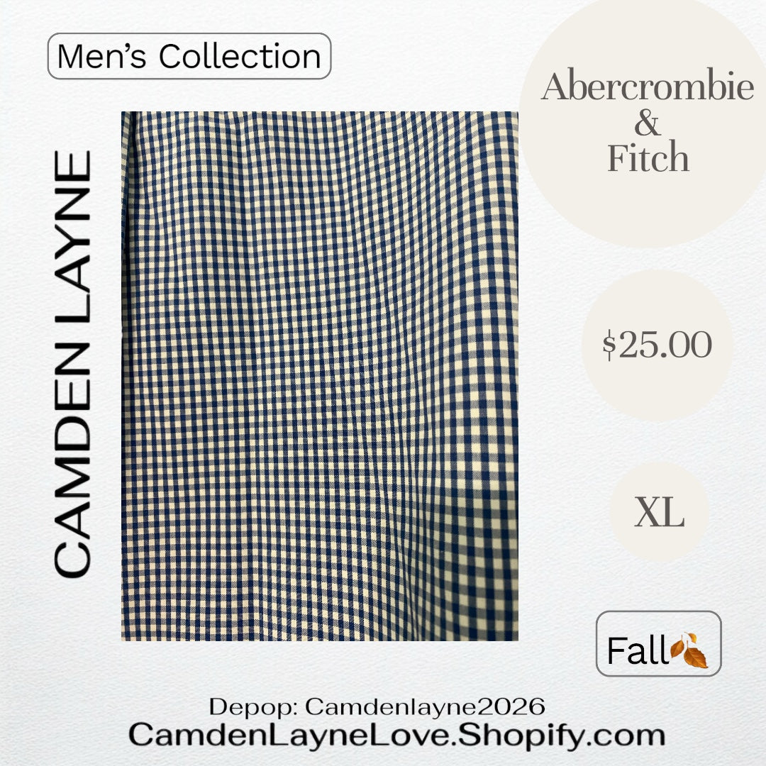 Abercrombie & Fitch Gingham XL Long Sleeve
