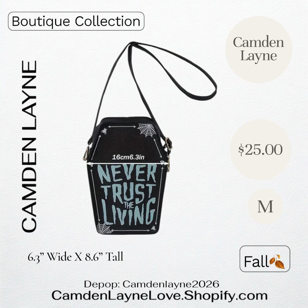 Never Trust The Living Coffin Purse