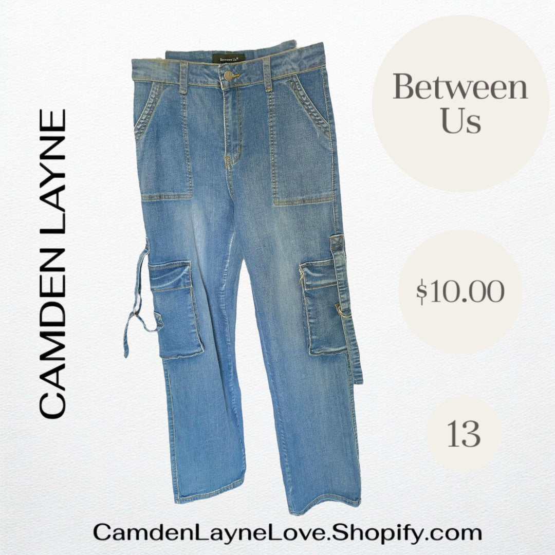 Between Us Denim Cargo Jeans