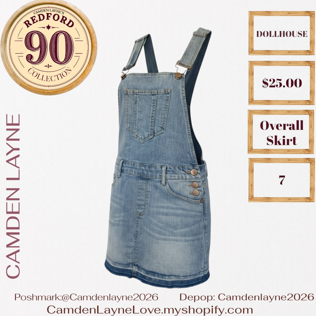 Dollhouse Overall Denim Dress