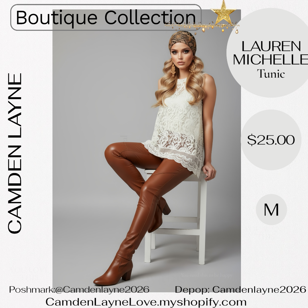 Lauren Michelle Lace Tunic