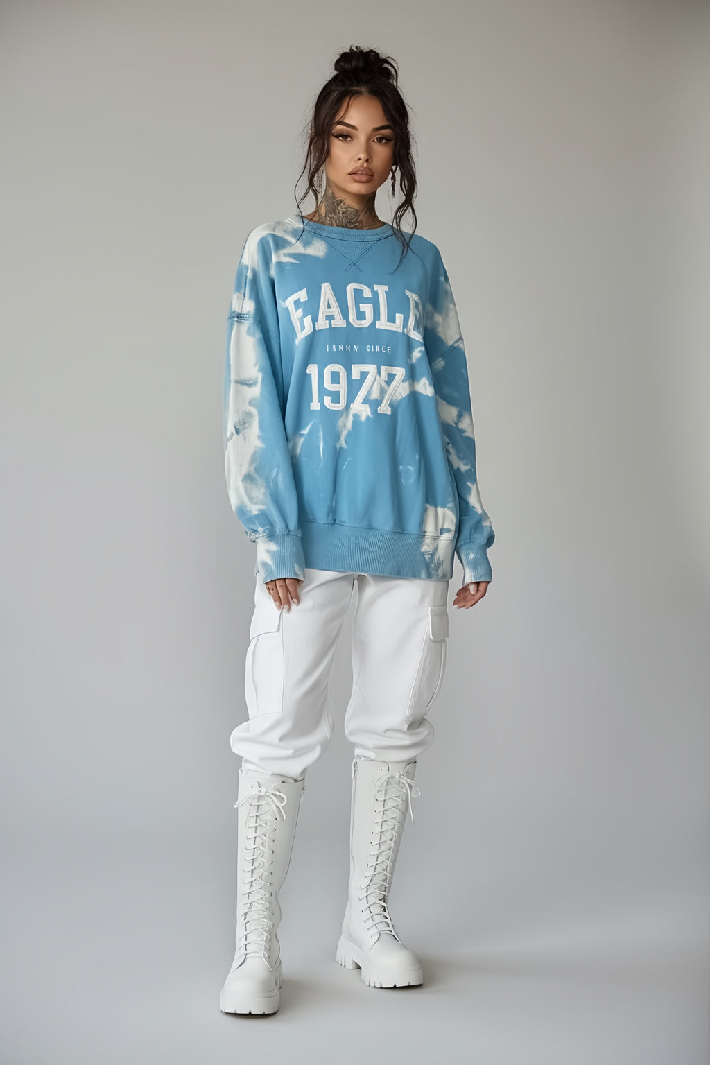 Blue & White American Eagle Sweatshirt