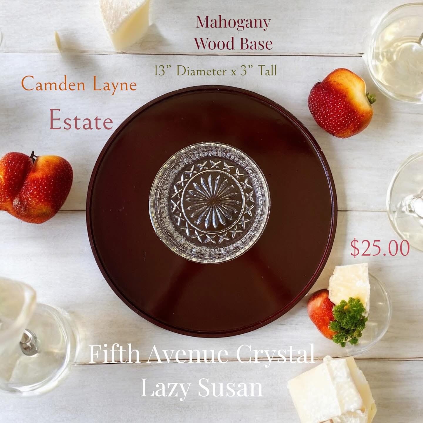 Fifth Avenue Crystal Lazy Suzan - Camden Layne