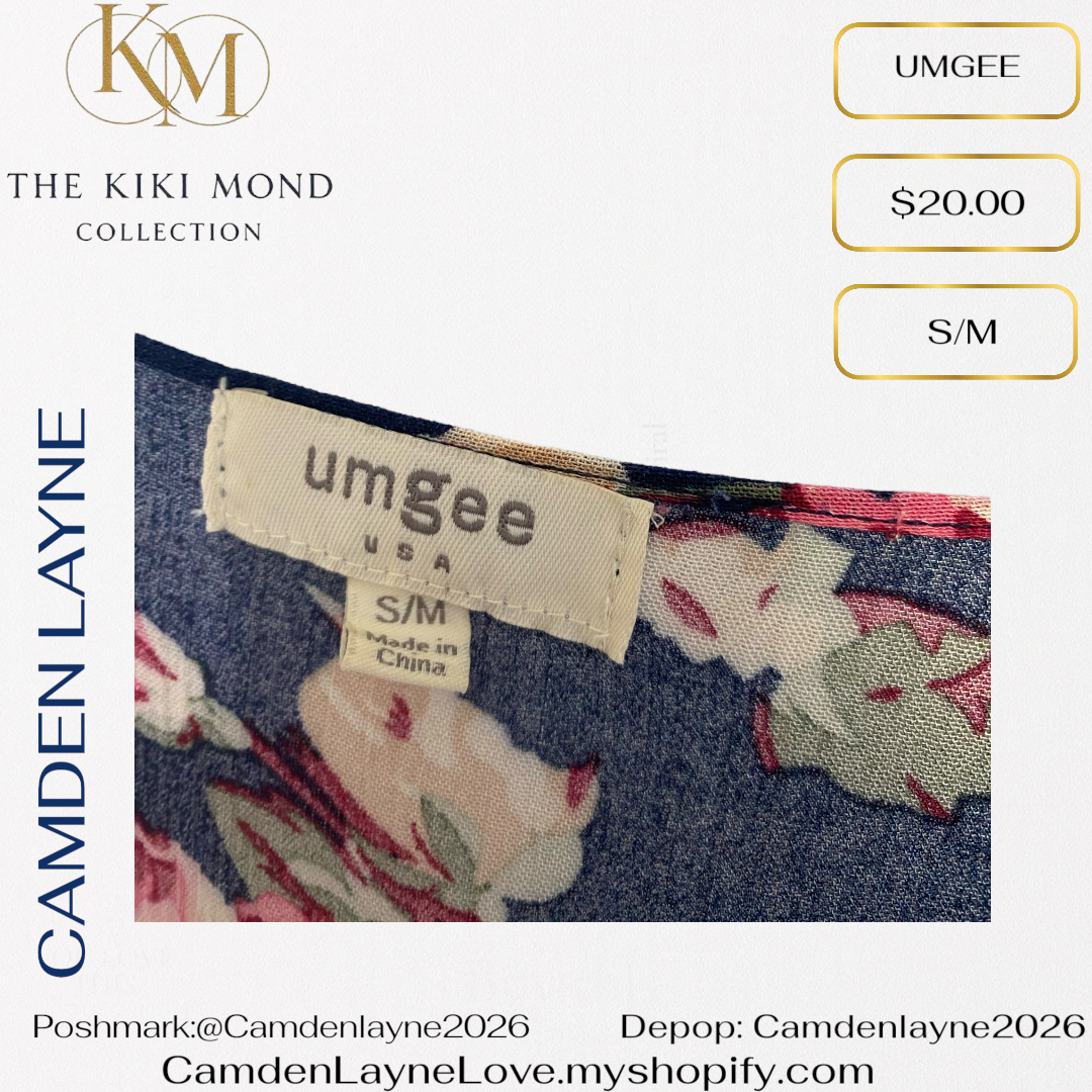 Umgee Floral Lace Bottom Kimono