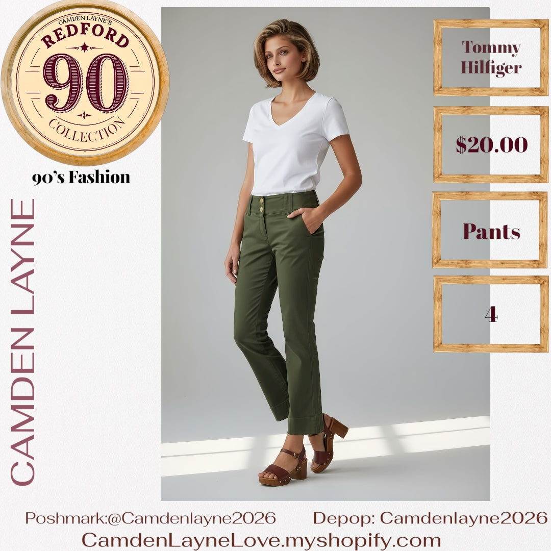 Tommy Hilfiger Olive Green Pants