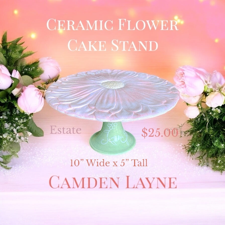 Beautiful Flower Cake Stand - Camden Layne