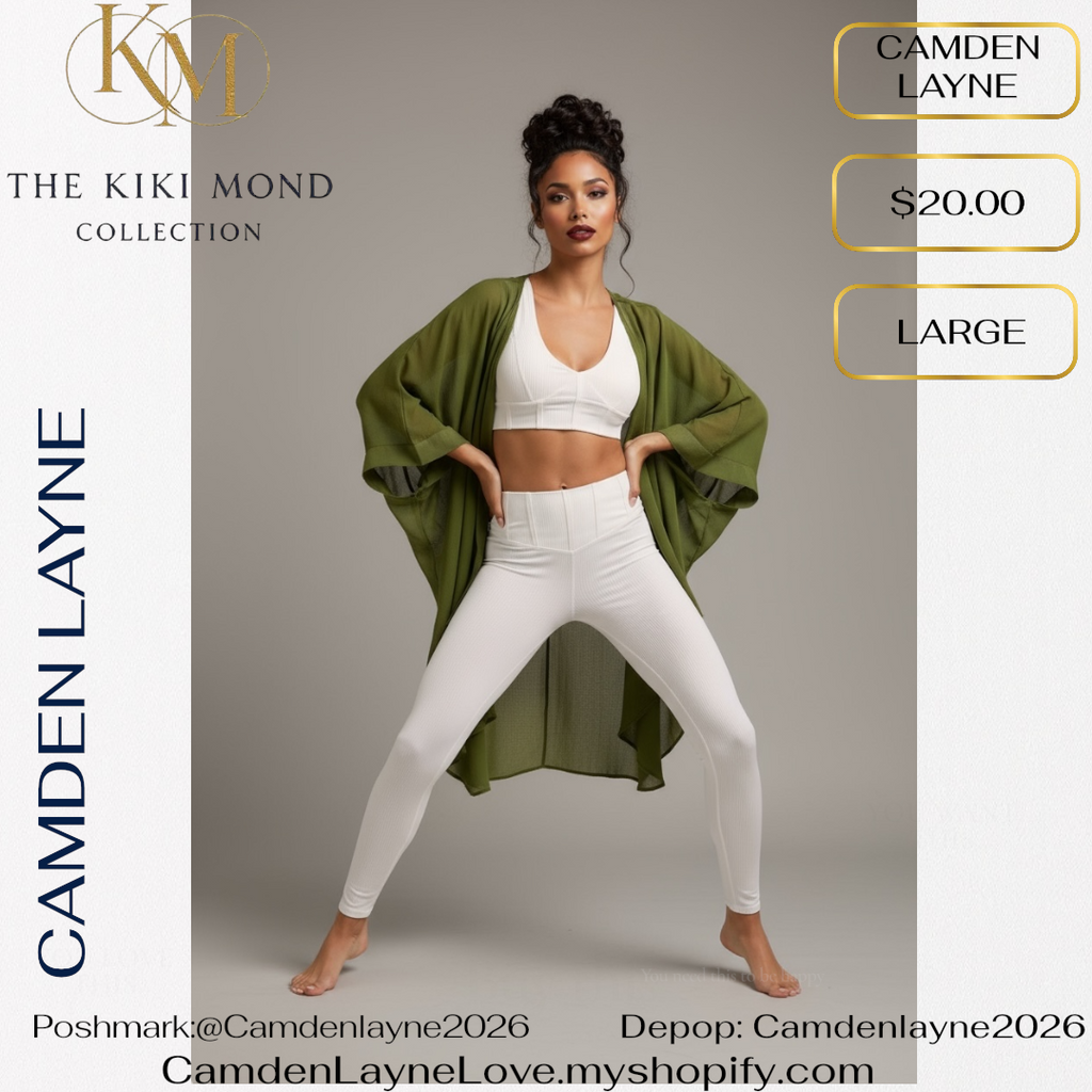 Camden Layne Green Sheer Kimono