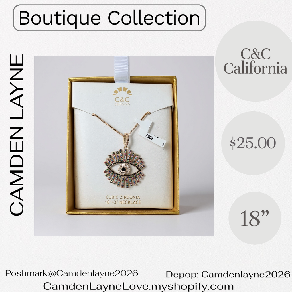 C& C California Multi Color Eye Pendant