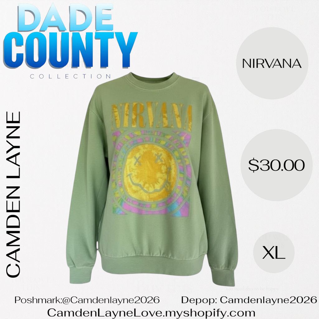 Nirvana Green Pull Over