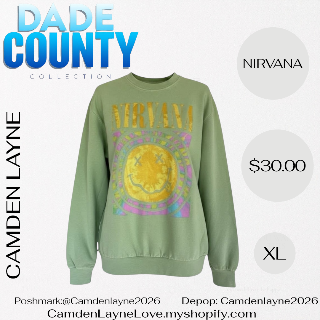 Nirvana Green Pull Over