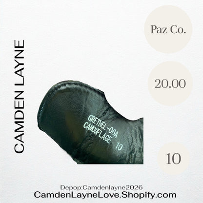 Pazz Women’s Camo Boots