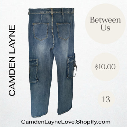 Between Us Denim Cargo Jeans