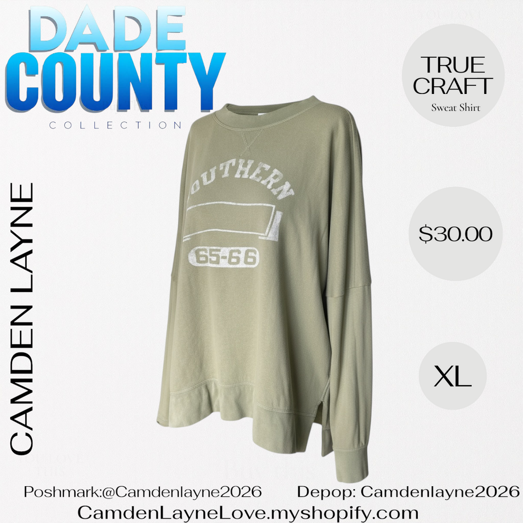 True Craft Southern Olive Green Sweatshirt