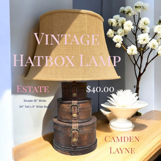 Vintage HatBox Lamp - Camden Layne