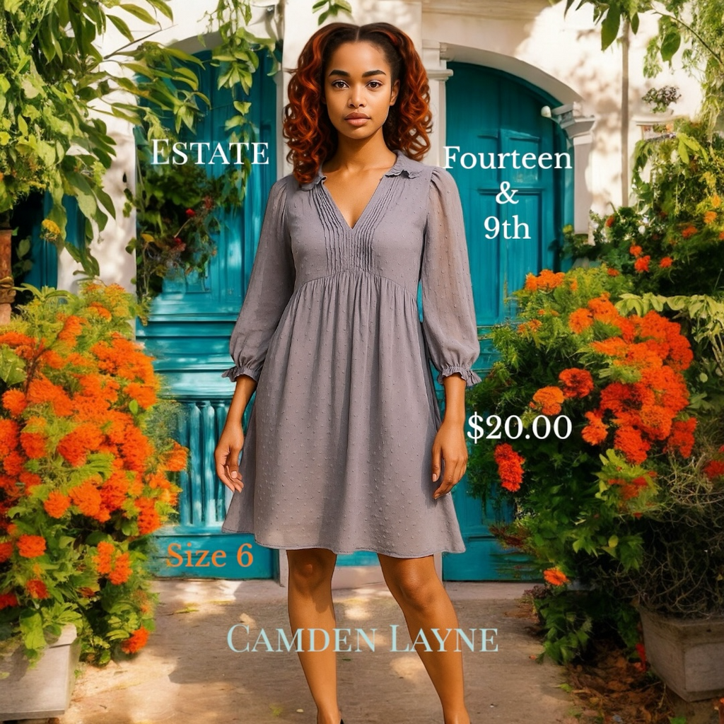 Gray Fourteen & 9th Baby Doll Dress - Camden Layne