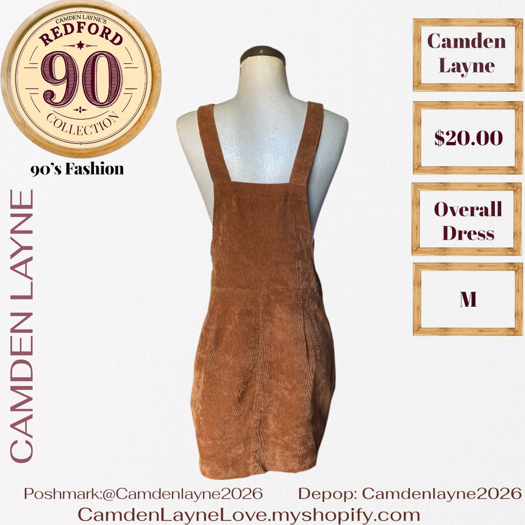 Camden Layne Corduroy Overall Dress